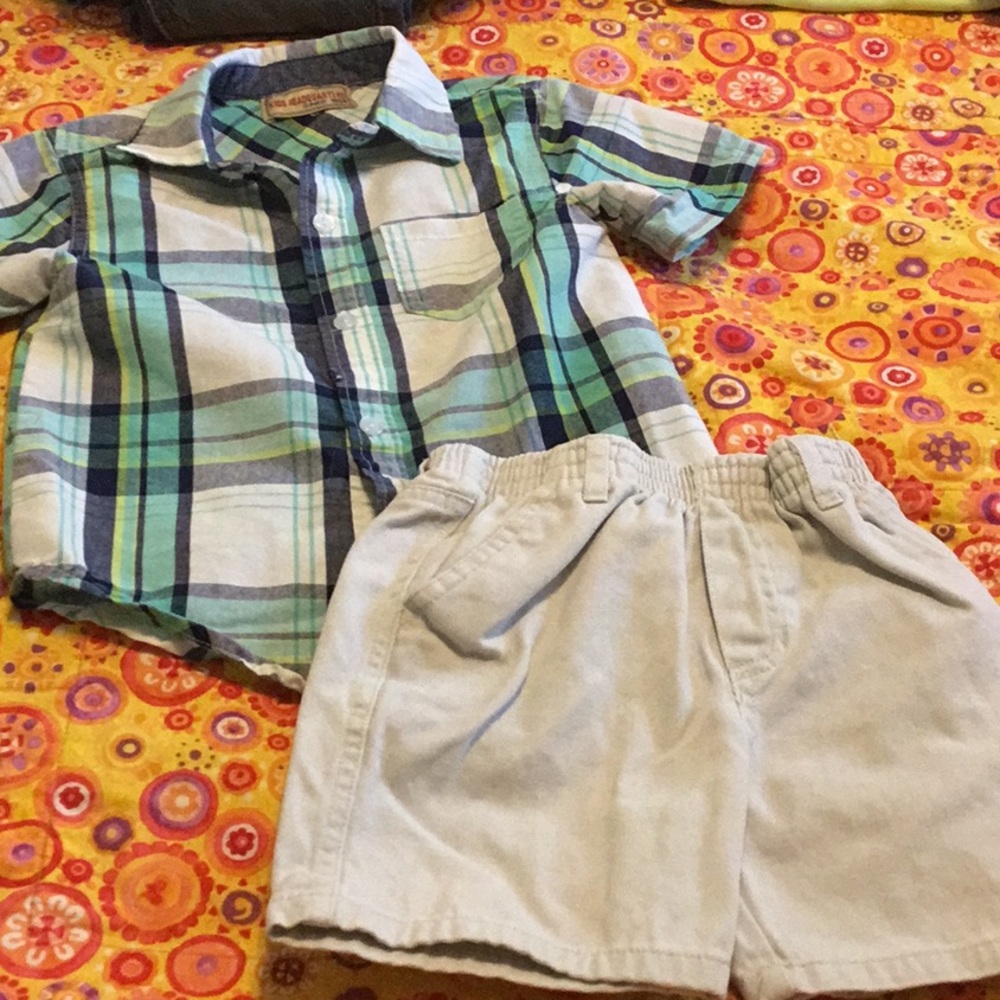 Nice toddler boy shirt and shorts set